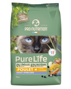 Pro-Nutrition Pure Life Gatto Adult Sterilised Pollo 8 kg